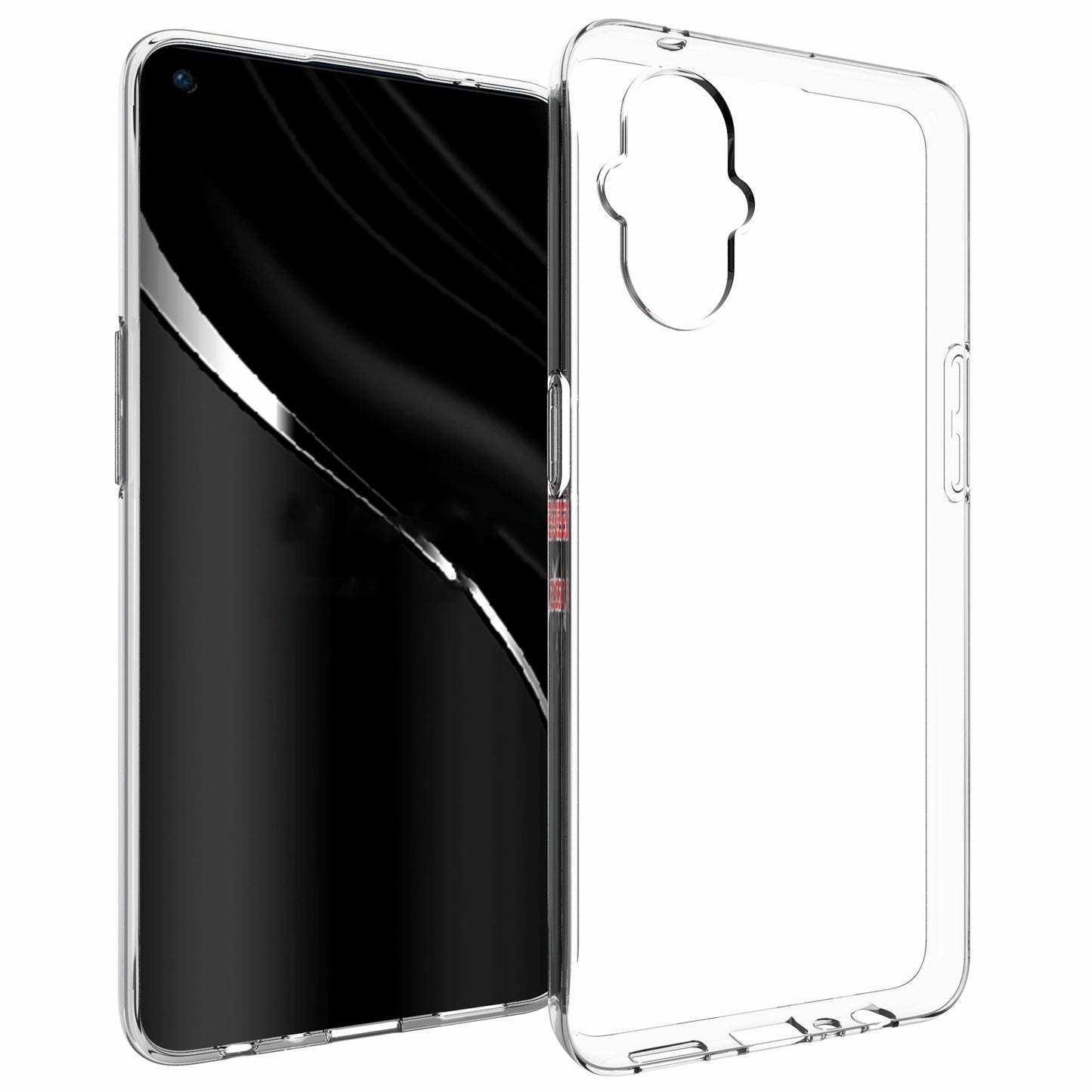 10Pcs/Pack Clear TPU Case for OnePlus Nord N20 5G/Oppo A96(China), Inner Watermark Resistant Protective Anti-Fall Phone Cover