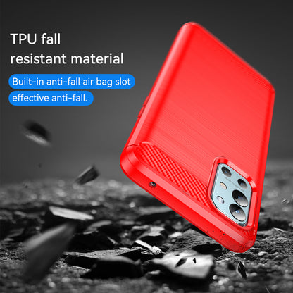 1.8mm Air Cushion Design TPU Case Phone Cover with Carbon Fiber Texture Brushed Surface Heat Dissipation for OnePlus 9R