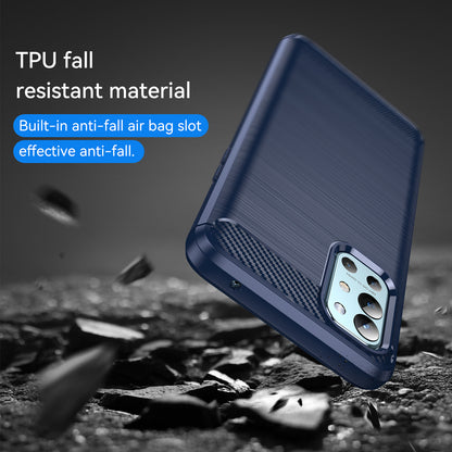 1.8mm Air Cushion Design TPU Case Phone Cover with Carbon Fiber Texture Brushed Surface Heat Dissipation for OnePlus 9R