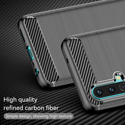 1.8mm Air Cushion Design TPU Case Fingerprint-Free Brushed Surface Phone Cover with Carbon Fiber Texture for OnePlus Nord CE 5G