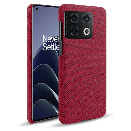 For OnePlus 10 Pro 5G Hard PC + Cloth Back Dual Protection Cover Cushion Anti-Scratch Shockproof Phone Case