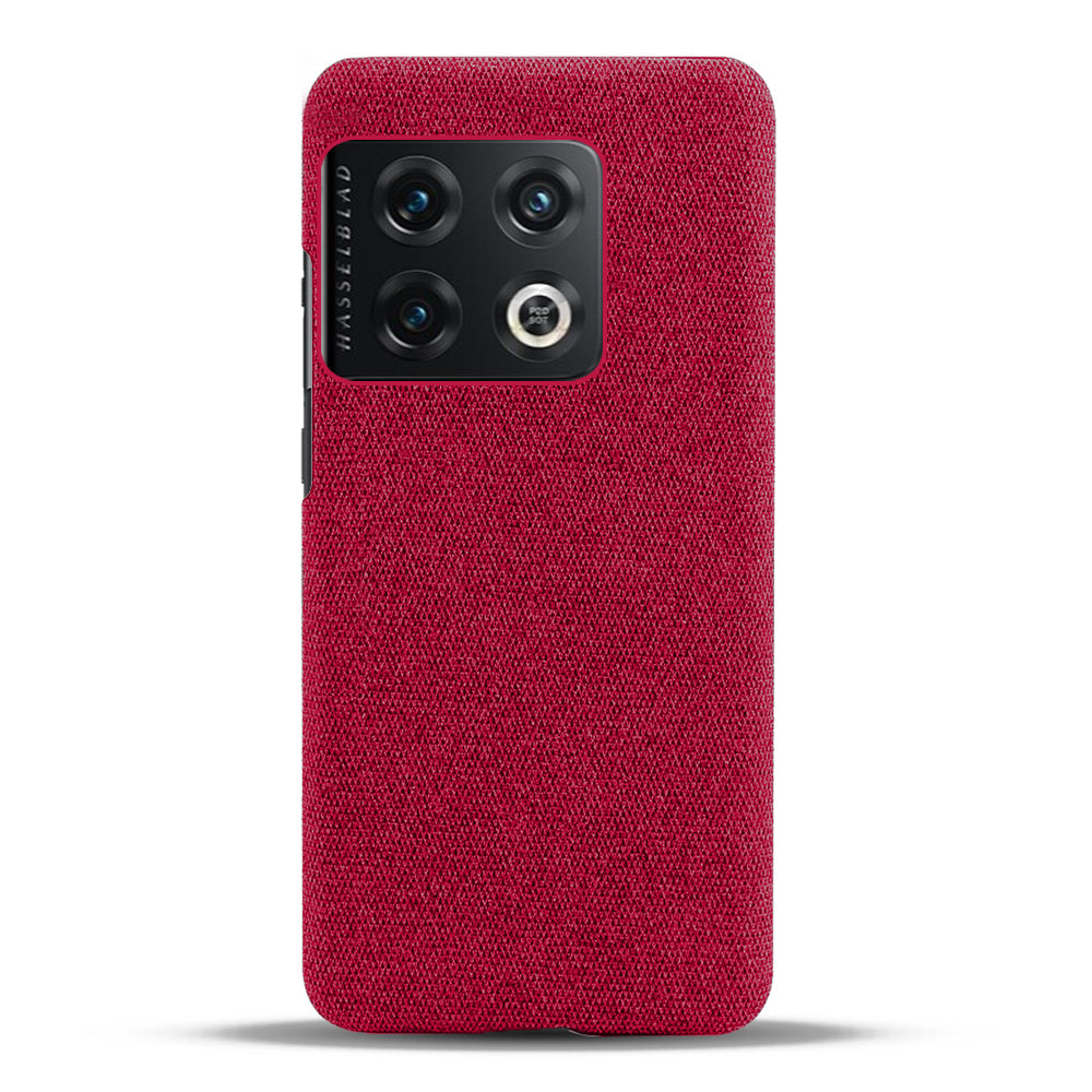 For OnePlus 10 Pro 5G Hard PC + Cloth Back Dual Protection Cover Cushion Anti-Scratch Shockproof Phone Case