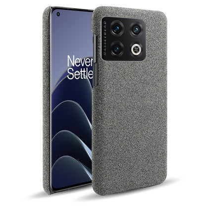 For OnePlus 10 Pro 5G Hard PC + Cloth Back Dual Protection Cover Cushion Anti-Scratch Shockproof Phone Case