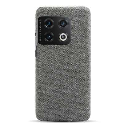 For OnePlus 10 Pro 5G Hard PC + Cloth Back Dual Protection Cover Cushion Anti-Scratch Shockproof Phone Case