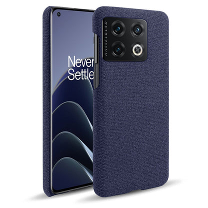 For OnePlus 10 Pro 5G Hard PC + Cloth Back Dual Protection Cover Cushion Anti-Scratch Shockproof Phone Case