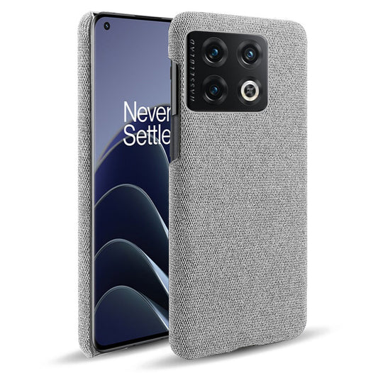 For OnePlus 10 Pro 5G Hard PC + Cloth Back Dual Protection Cover Cushion Anti-Scratch Shockproof Phone Case