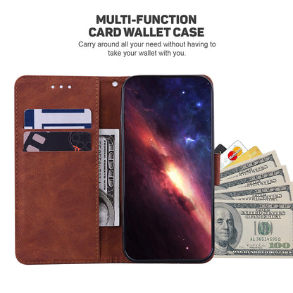 For OnePlus Nord N200 5G Imprinted Geometry Pattern PU Leather Magnetic Protection Cover Folding Stand Wallet Flip Folio Case with Strap