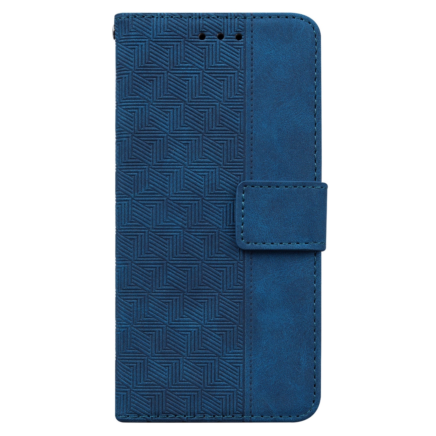 For OnePlus Nord N200 5G Imprinted Geometry Pattern PU Leather Magnetic Protection Cover Folding Stand Wallet Flip Folio Case with Strap