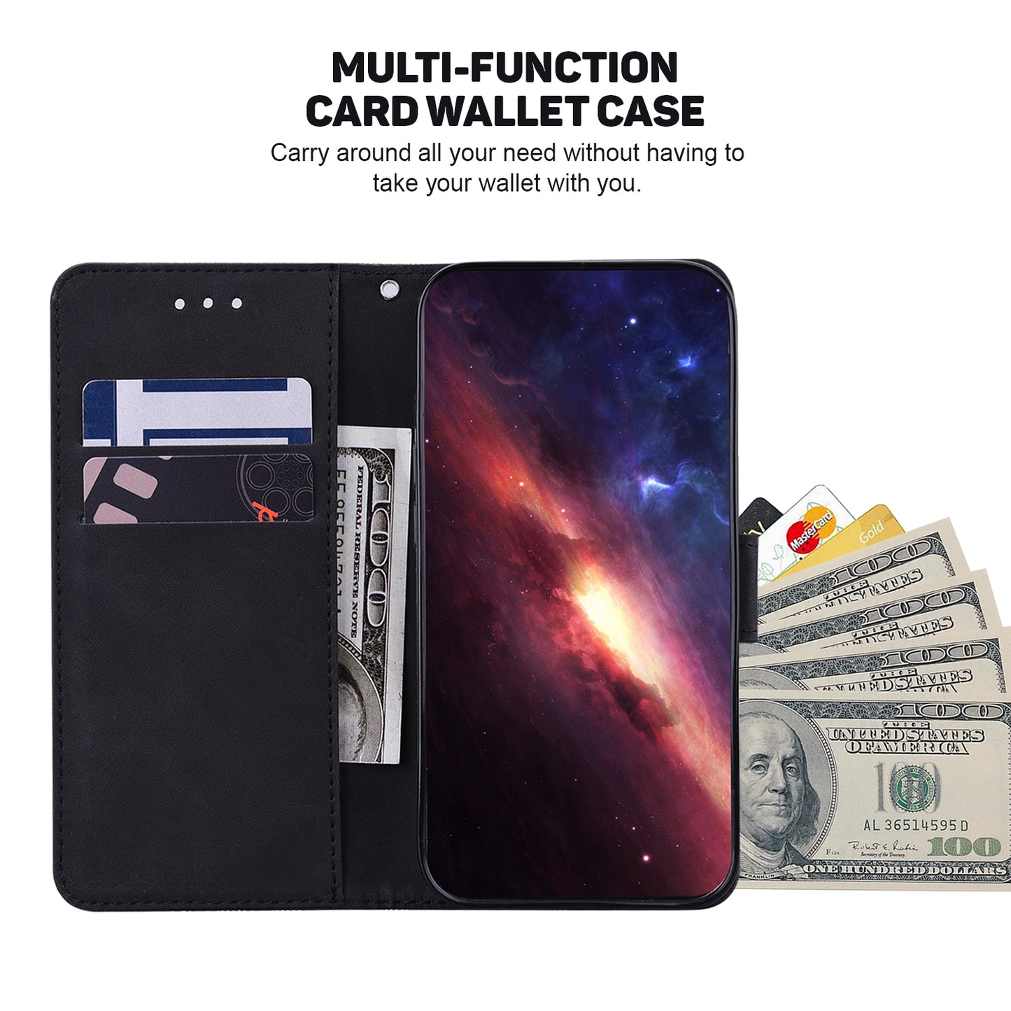 For OnePlus Nord N200 5G Imprinted Geometry Pattern PU Leather Magnetic Protection Cover Folding Stand Wallet Flip Folio Case with Strap