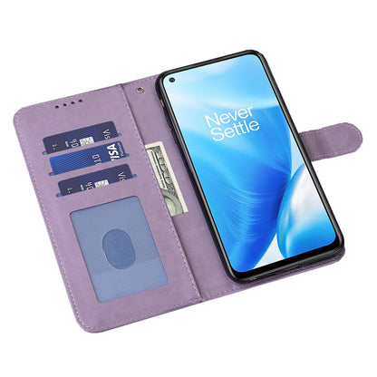 For OnePlus 10 Pro 5G Deer Tree Pattern Imprinted PU Leather Magnetic Flip Cover Stand Wallet Full-Body Protective Case