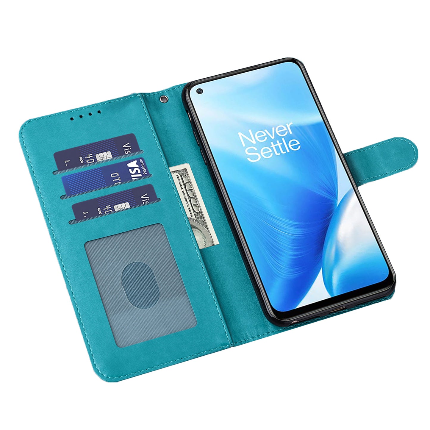 For OnePlus 10 Pro 5G Deer Tree Pattern Imprinted PU Leather Magnetic Flip Cover Stand Wallet Full-Body Protective Case