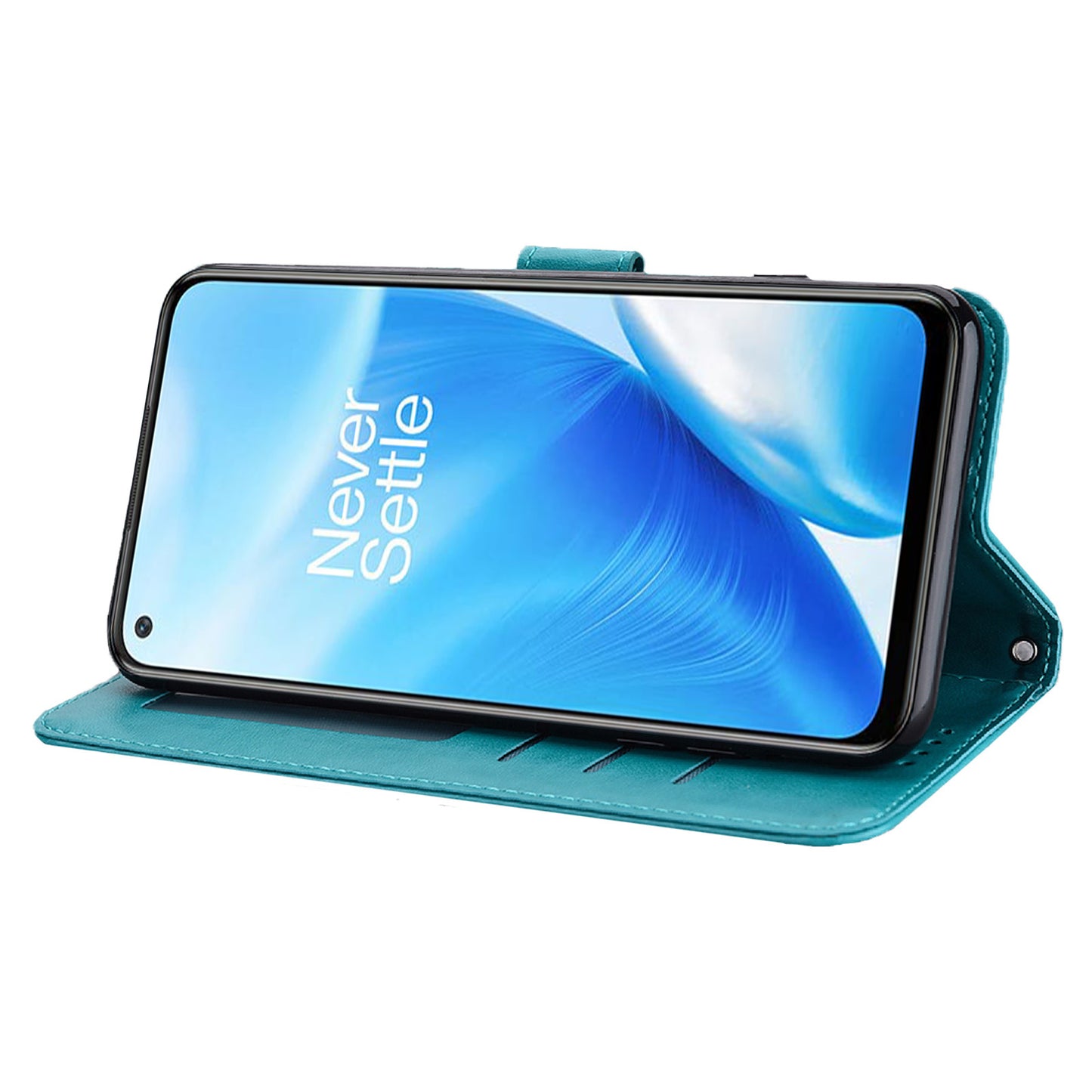 For OnePlus 10 Pro 5G Deer Tree Pattern Imprinted PU Leather Magnetic Flip Cover Stand Wallet Full-Body Protective Case