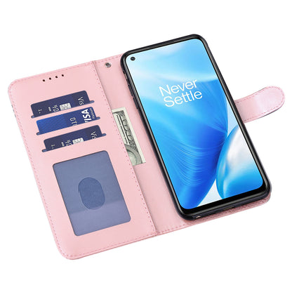 For OnePlus 10 Pro 5G Deer Tree Pattern Imprinted PU Leather Magnetic Flip Cover Stand Wallet Full-Body Protective Case