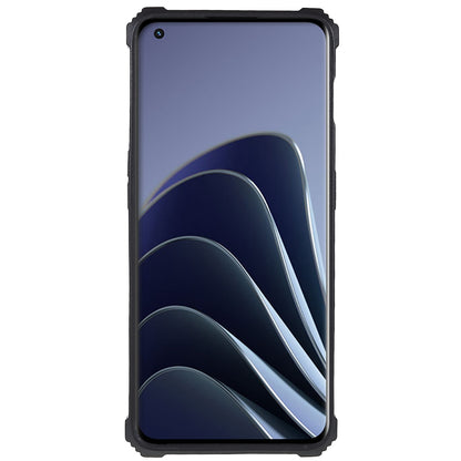 PC TPU Combo Armor Phone Case for OnePlus 10 Pro, Double Protection Anti-fall Kickstand and Magnetic Metal Sheet Hybrid Phone Case