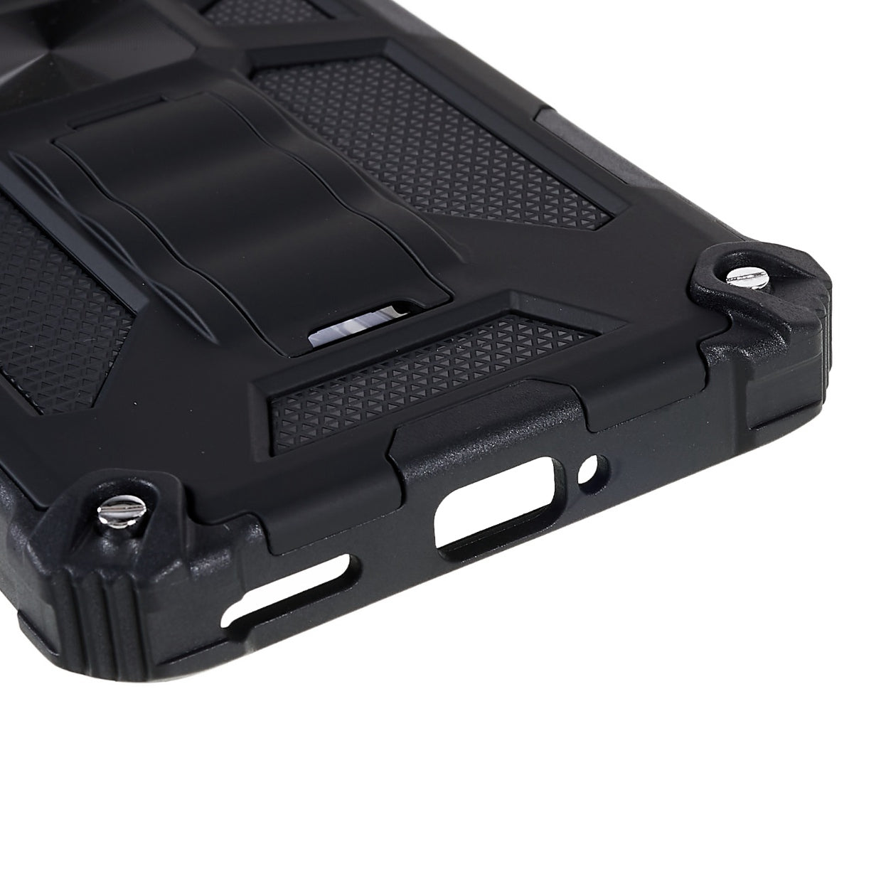 PC TPU Combo Armor Phone Case for OnePlus 10 Pro, Double Protection Anti-fall Kickstand and Magnetic Metal Sheet Hybrid Phone Case