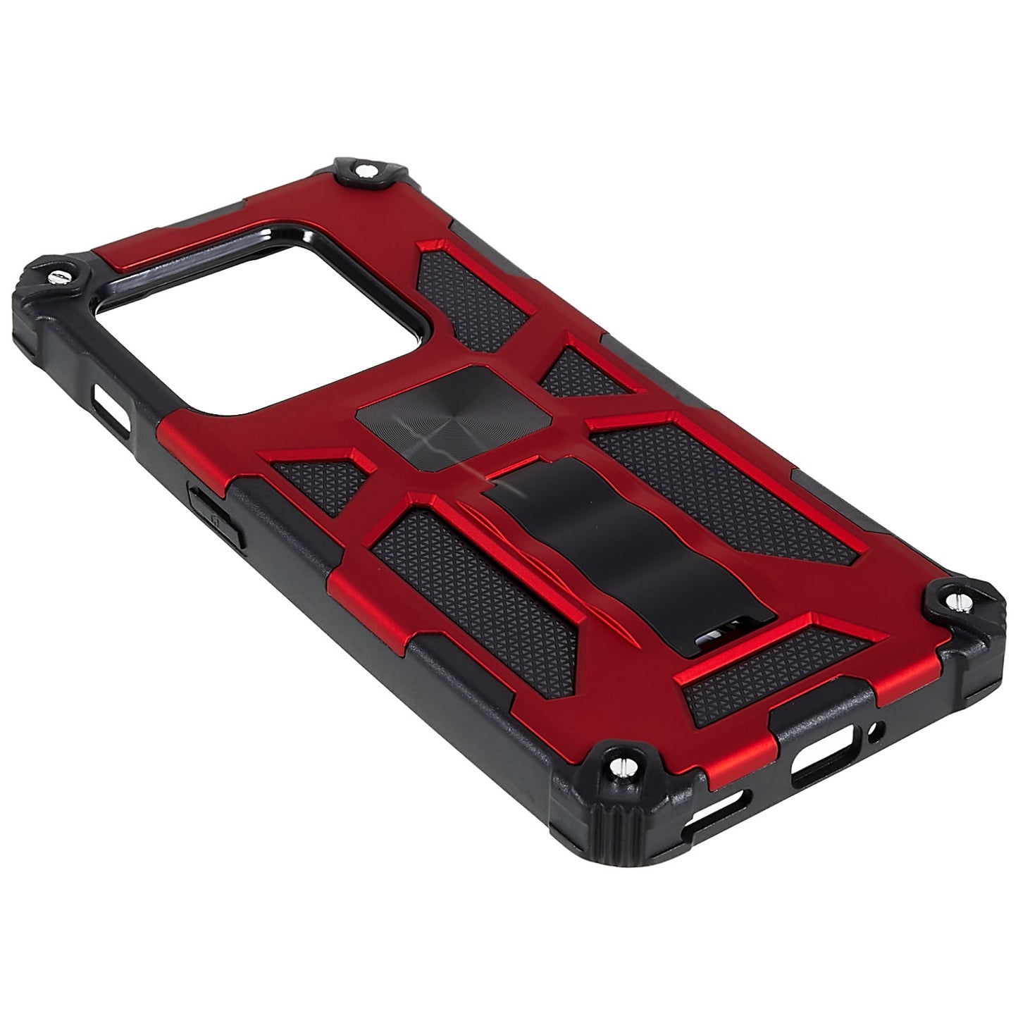 PC TPU Combo Armor Phone Case for OnePlus 10 Pro, Double Protection Anti-fall Kickstand and Magnetic Metal Sheet Hybrid Phone Case