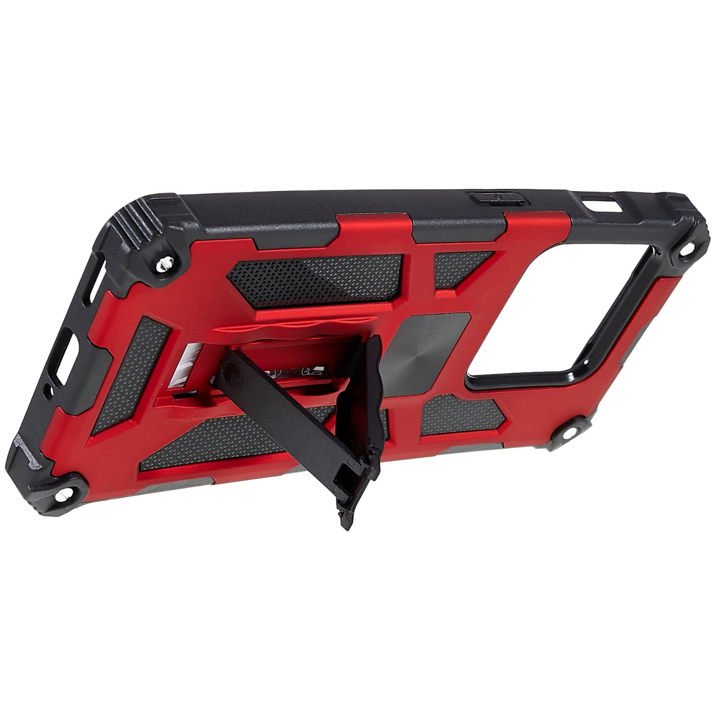 PC TPU Combo Armor Phone Case for OnePlus 10 Pro, Double Protection Anti-fall Kickstand and Magnetic Metal Sheet Hybrid Phone Case