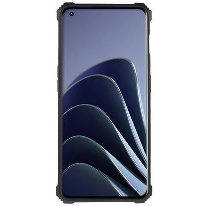 PC TPU Combo Armor Phone Case for OnePlus 10 Pro, Double Protection Anti-fall Kickstand and Magnetic Metal Sheet Hybrid Phone Case