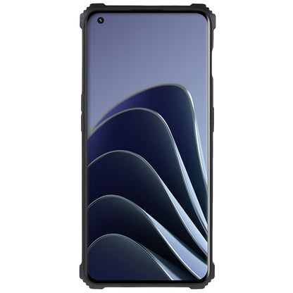 PC TPU Combo Armor Phone Case for OnePlus 10 Pro, Double Protection Anti-fall Kickstand and Magnetic Metal Sheet Hybrid Phone Case