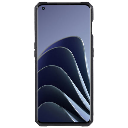 For OnePlus 10 Pro Wear-resistant PC + TPU Camera Slider Anti-drop Card Slot + Metal Kickstand Design Case