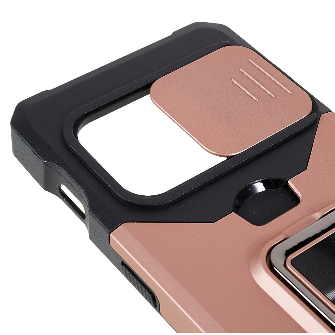 For OnePlus 10 Pro Wear-resistant PC + TPU Camera Slider Anti-drop Card Slot + Metal Kickstand Design Case