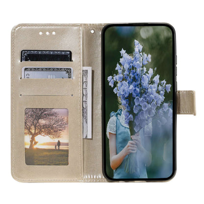 For OnePlus 10R 5G/Ace 5G Anti-scratch Stand Cover Mandala Flower Pattern Imprinted PU Leather Wallet Flip Case with Wrist Strap