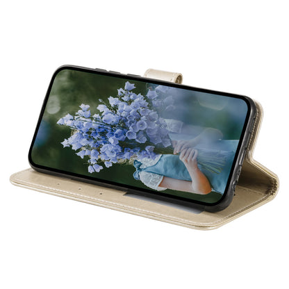 For OnePlus 10R 5G/Ace 5G Anti-scratch Stand Cover Mandala Flower Pattern Imprinted PU Leather Wallet Flip Case with Wrist Strap