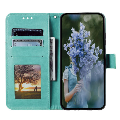 For OnePlus 10R 5G/Ace 5G Anti-scratch Stand Cover Mandala Flower Pattern Imprinted PU Leather Wallet Flip Case with Wrist Strap