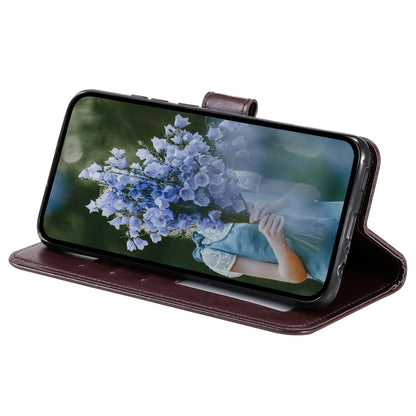 For OnePlus 10R 5G/Ace 5G Anti-scratch Stand Cover Mandala Flower Pattern Imprinted PU Leather Wallet Flip Case with Wrist Strap