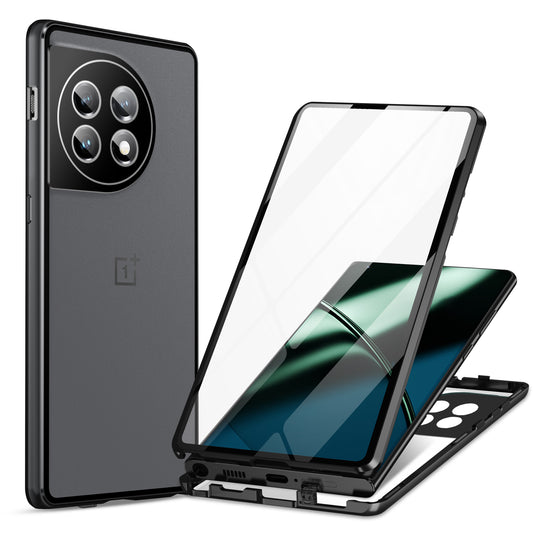 Metal Frame Case for OnePlus 11 5G PC+Tempered Glass Phone Case Full Protection with Lock