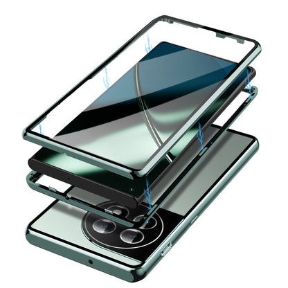 Metal Frame Case for OnePlus 11 5G PC+Tempered Glass Phone Case Full Protection with Lock