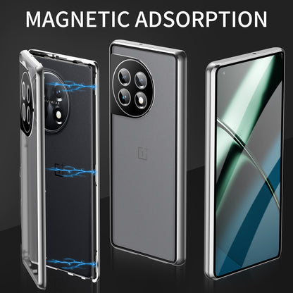 Metal Frame Case for OnePlus 11 5G PC+Tempered Glass Phone Case Full Protection with Lock