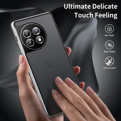 Metal Frame Case for OnePlus 11 5G PC+Tempered Glass Phone Case Full Protection with Lock