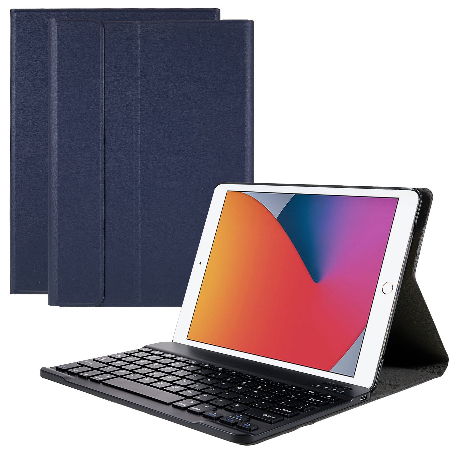 Universal 9.7-inch Bluetooth Keyboard Leather Case for iPad 9.7 (2017)/Pro 9.7/iPad Air 2/Air