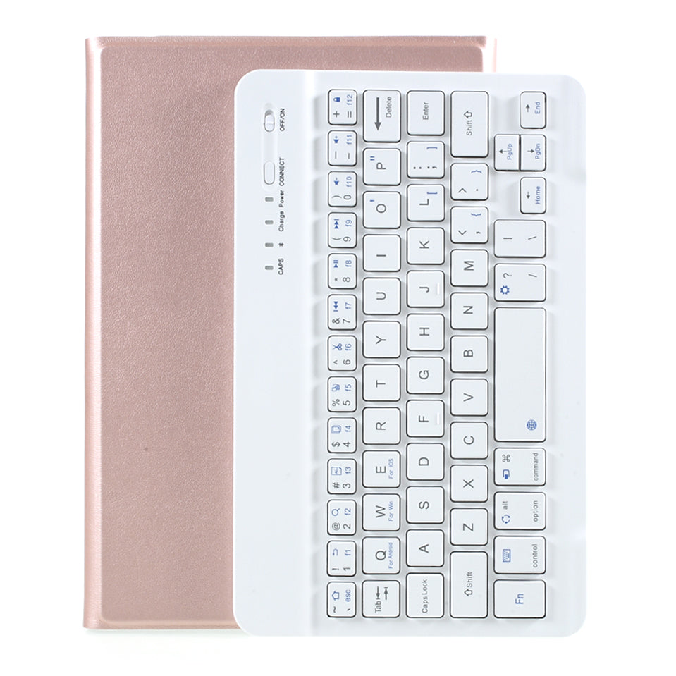Detachable PU Leather Bluetooth Keyboard Cover Case with Stand for for iPad mini (2019) 7.9 inch/mini 4