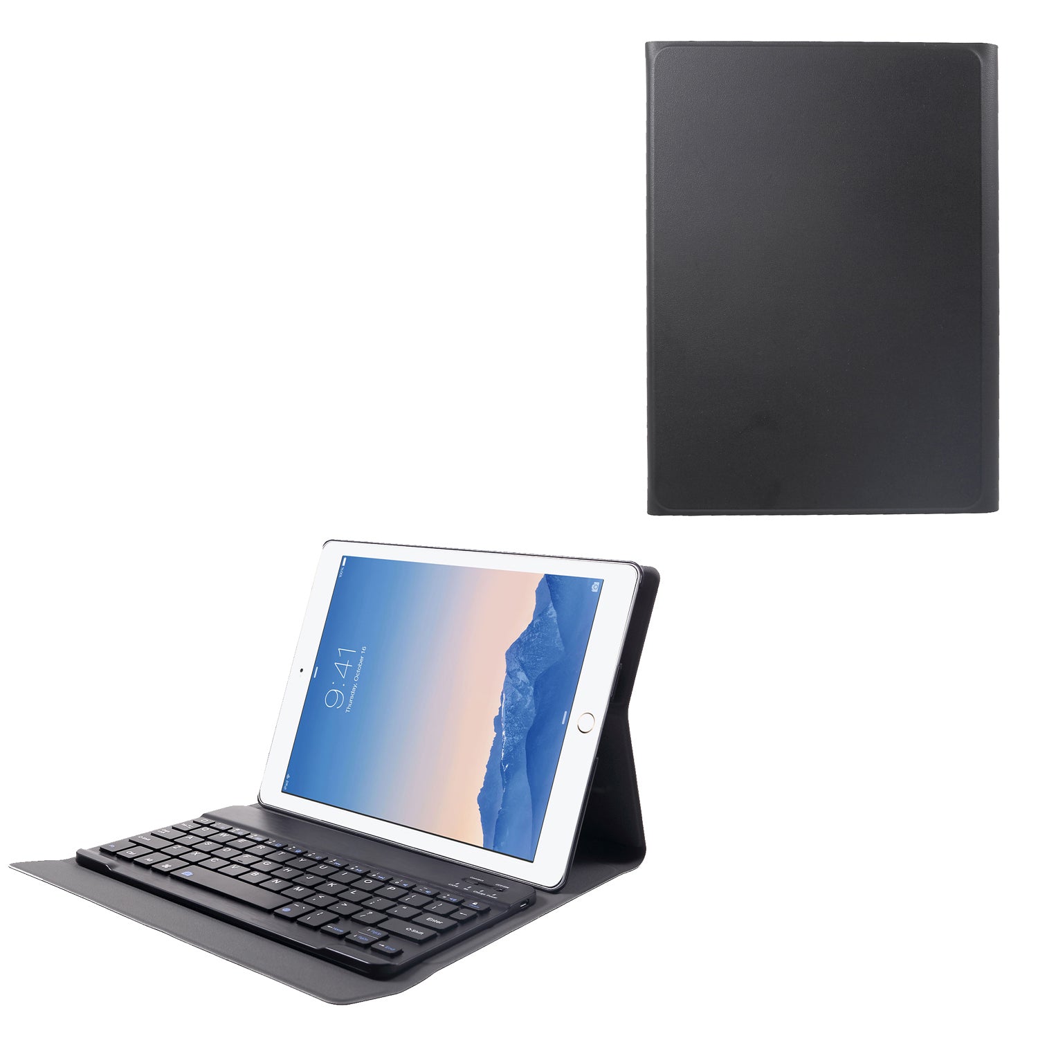 Detachable 2-in-1 Bluetooth Keyboard + Leather Stand Case Cover for iPad 4 / 3 / 2 Foldable Keyboard Set