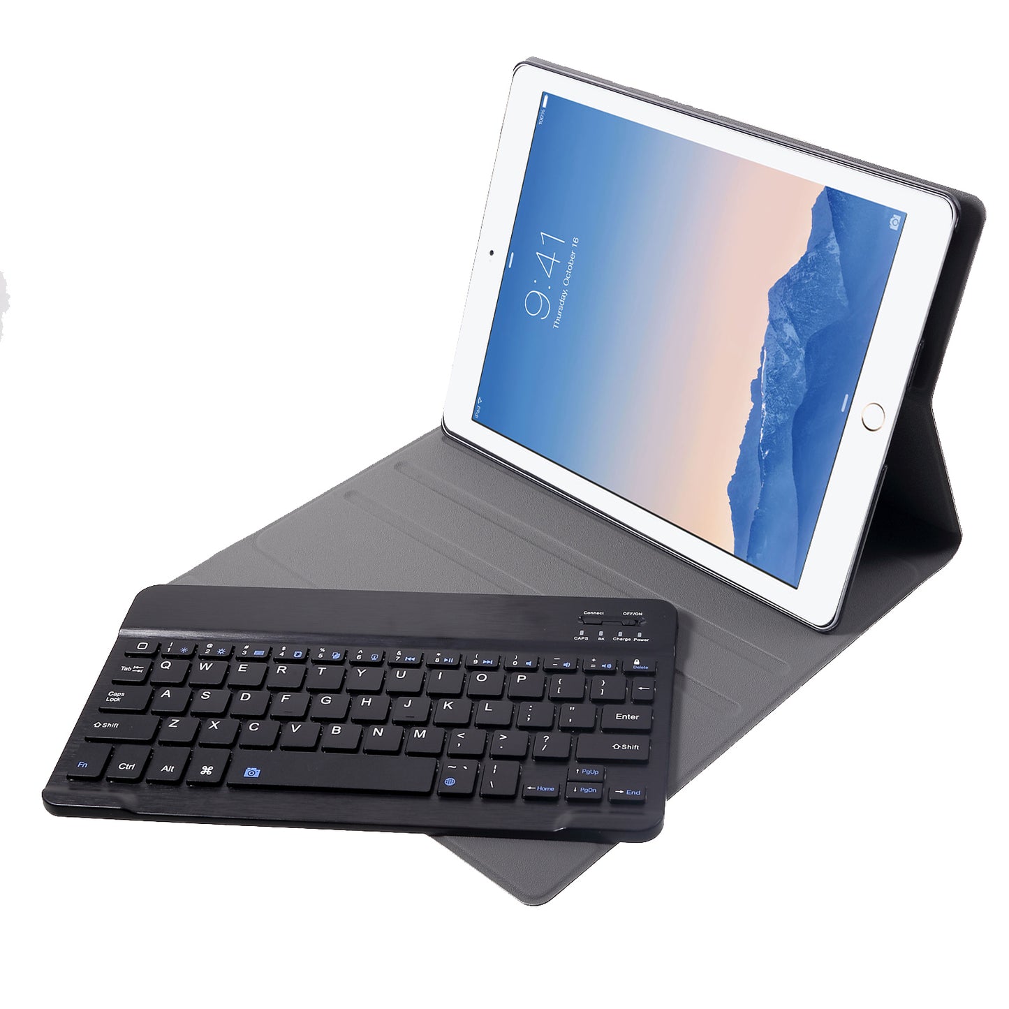 Detachable 2-in-1 Bluetooth Keyboard + Leather Stand Case Cover for iPad 4 / 3 / 2 Foldable Keyboard Set