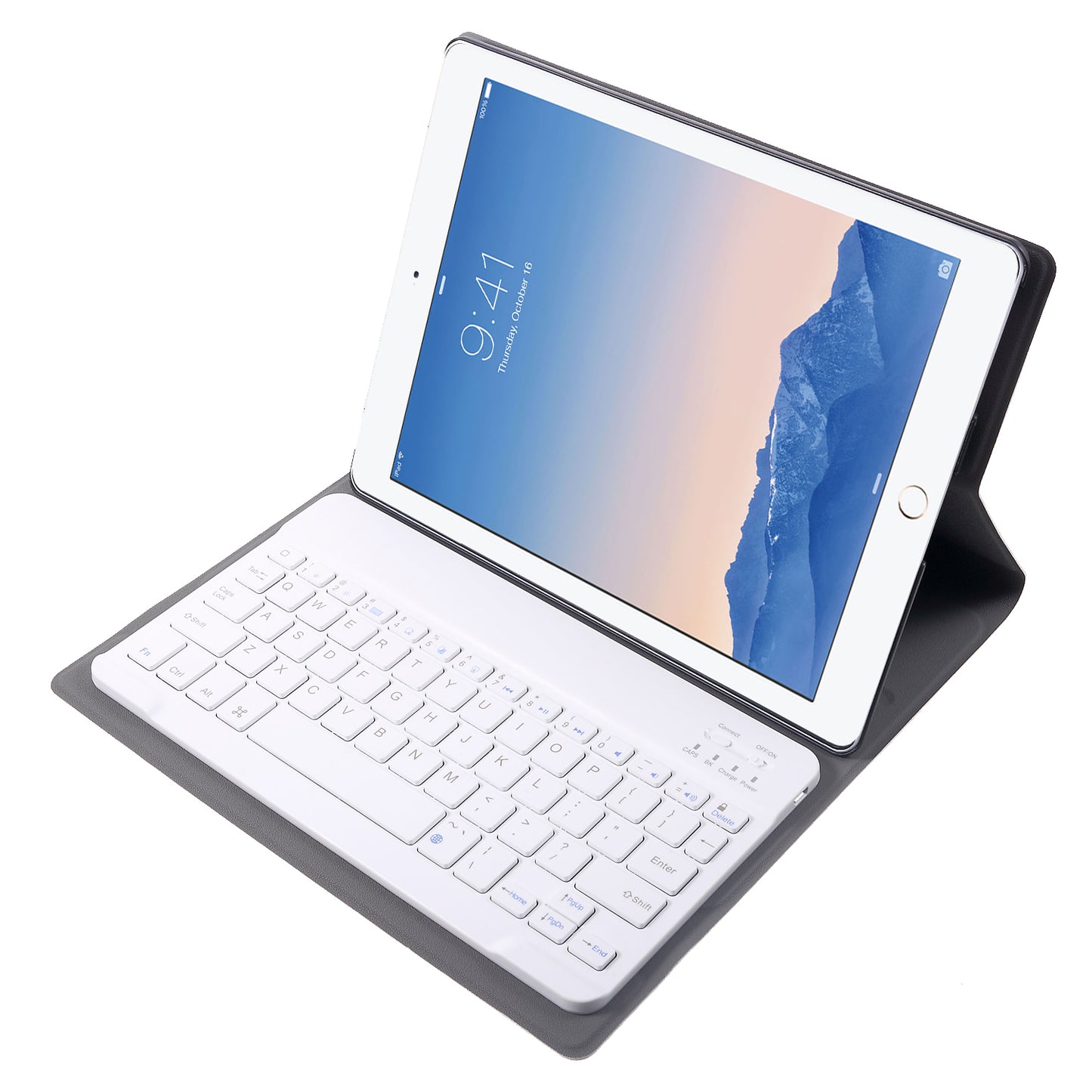 Detachable 2-in-1 Bluetooth Keyboard + Leather Stand Case Cover for iPad 4 / 3 / 2 Foldable Keyboard Set