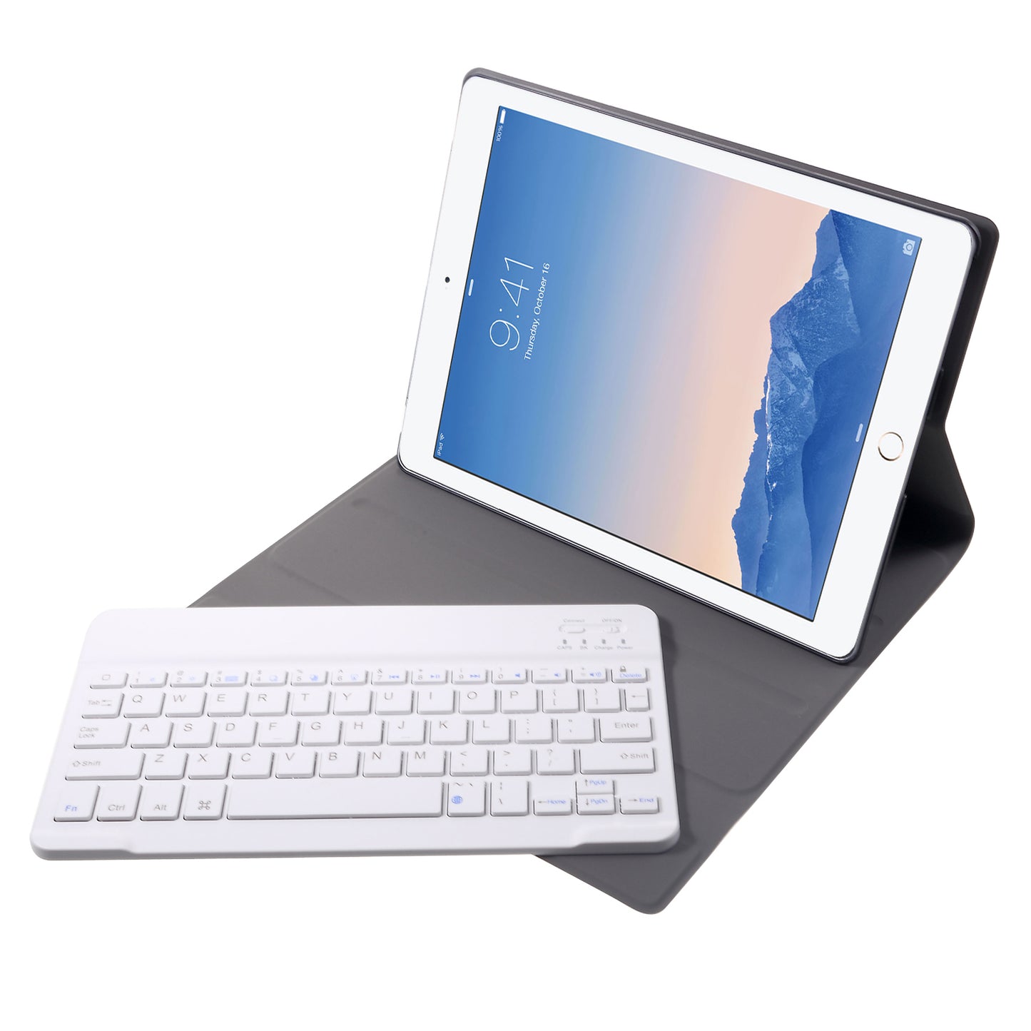Detachable 2-in-1 Bluetooth Keyboard + Leather Stand Case Cover for iPad 4 / 3 / 2 Foldable Keyboard Set