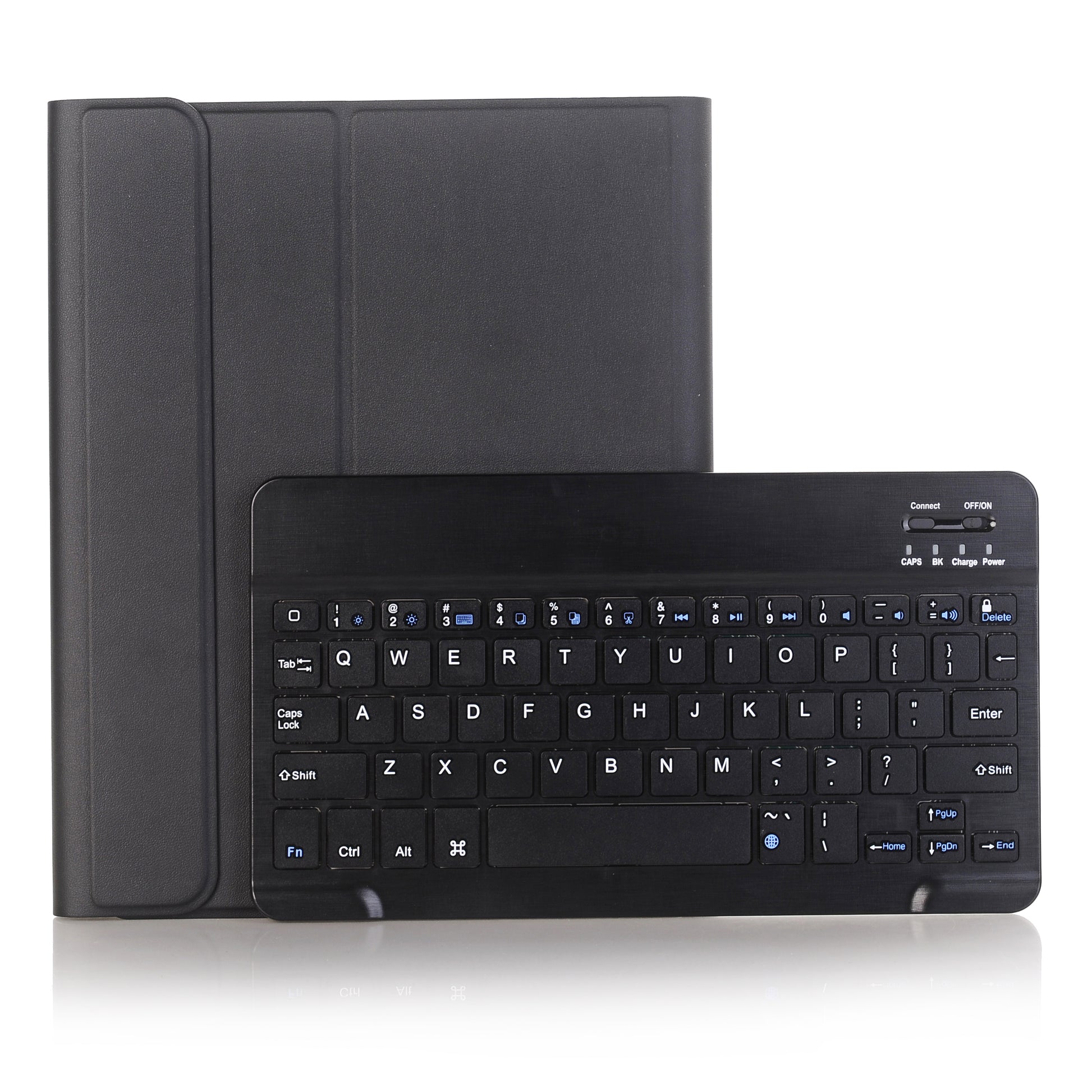Detachable Bluetooth Keyboard Leather Stand Case with Pen Slot for iPad 9.7-inch (2018)/9.7-inch (2017)/Air 2/Air