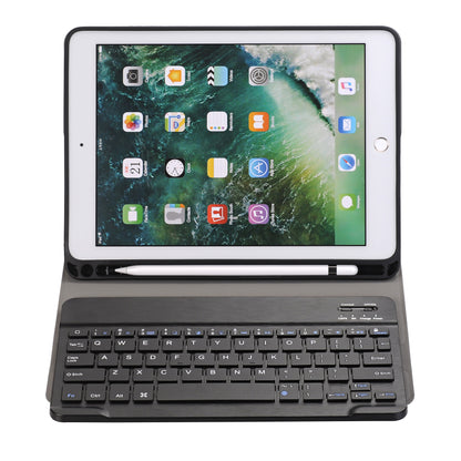 Detachable Bluetooth Keyboard Leather Stand Case with Pen Slot for iPad 9.7-inch (2018)/9.7-inch (2017)/Air 2/Air