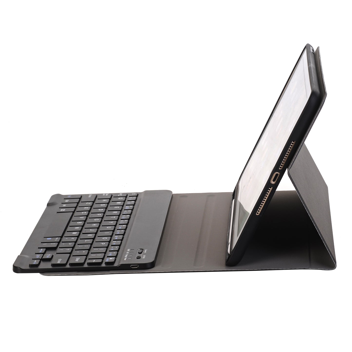 Detachable Bluetooth Keyboard Leather Stand Case with Pen Slot for iPad 9.7-inch (2018)/9.7-inch (2017)/Air 2/Air