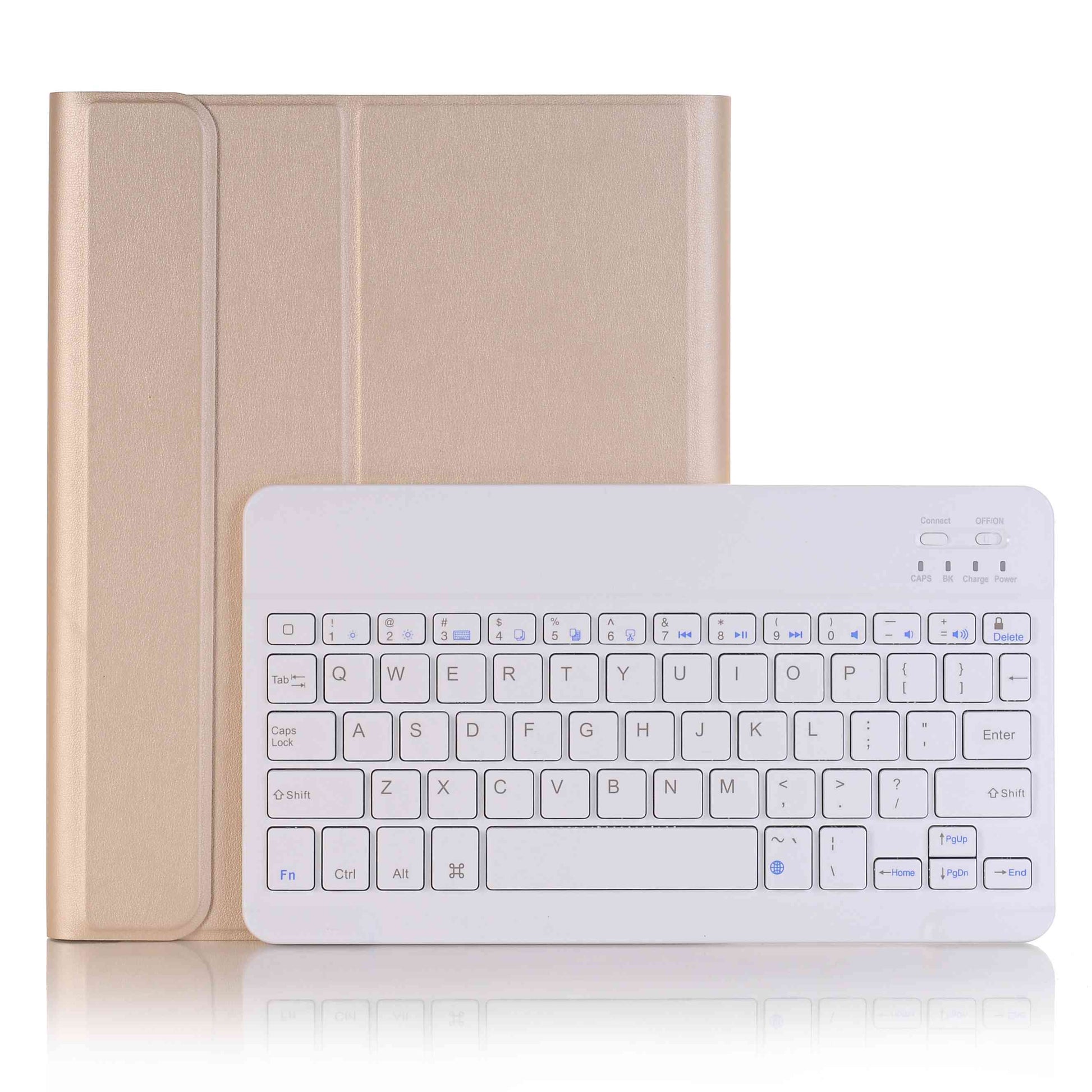 Detachable Bluetooth Keyboard Leather Stand Case with Pen Slot for iPad 9.7-inch (2018)/9.7-inch (2017)/Air 2/Air