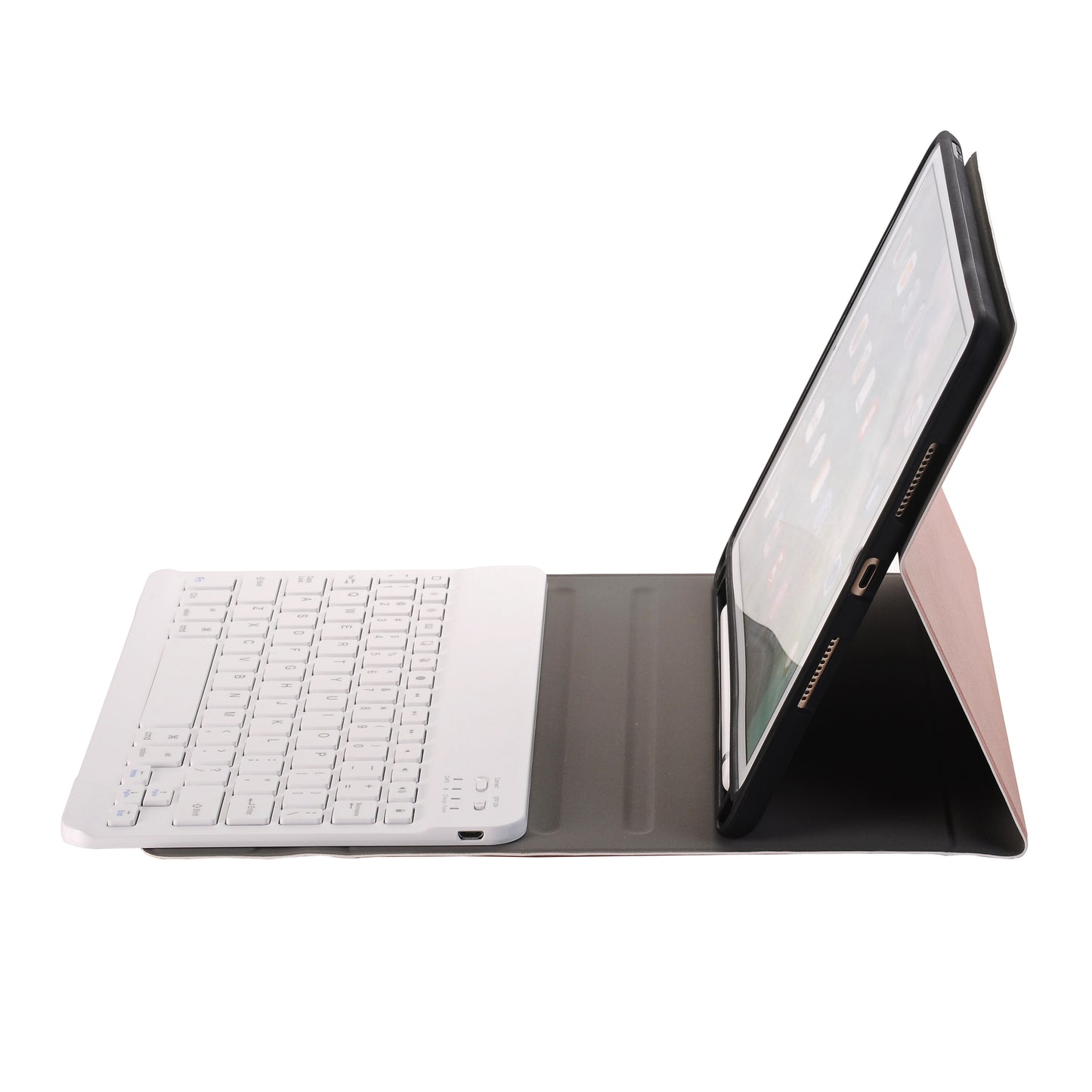 2-in-1 Bluetooth Keyboard with Removable Leather Stand Protective Case and Pen Slot for iPad Pro 10.5-inch (2017)
