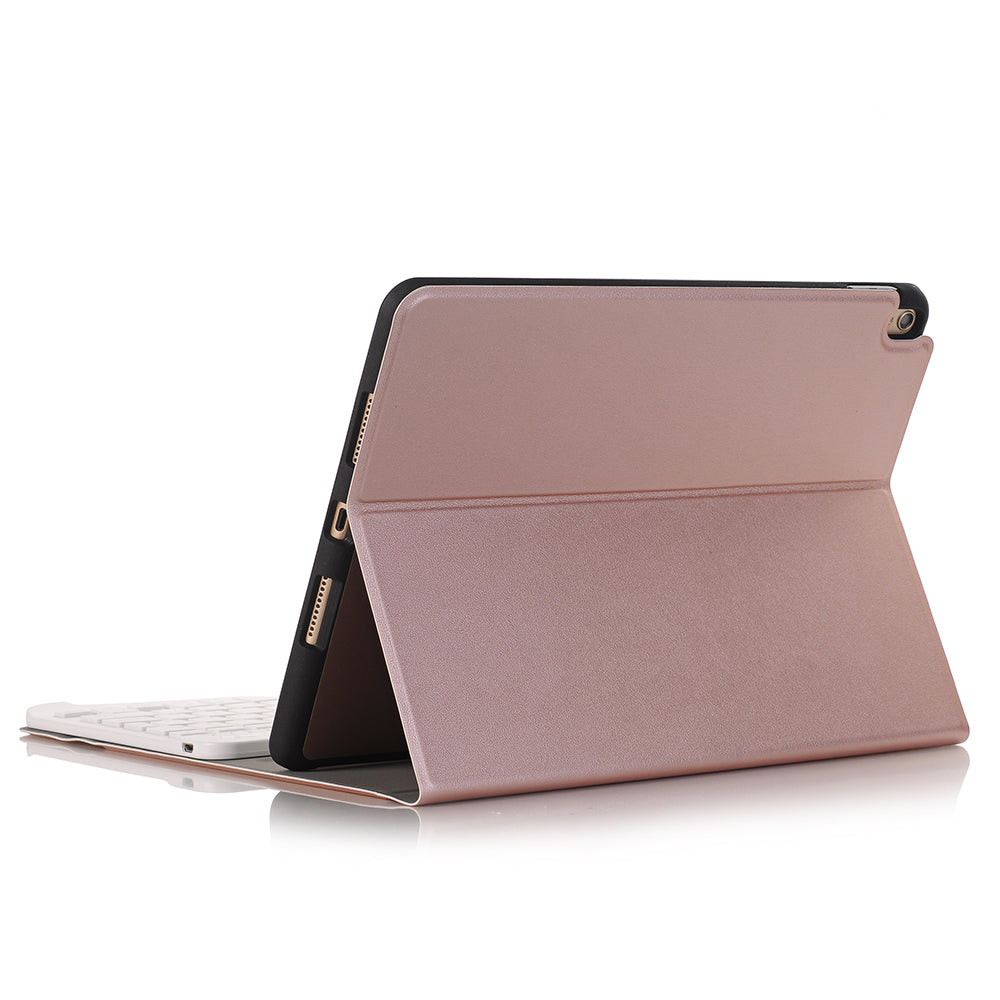 2-in-1 Bluetooth Keyboard with Removable Leather Stand Protective Case and Pen Slot for iPad Pro 10.5-inch (2017)