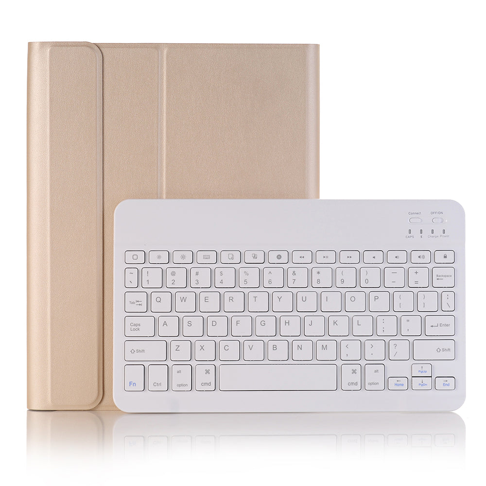 2-in-1 Bluetooth Keyboard with Removable Leather Stand Protective Case and Pen Slot for iPad Pro 10.5-inch (2017)