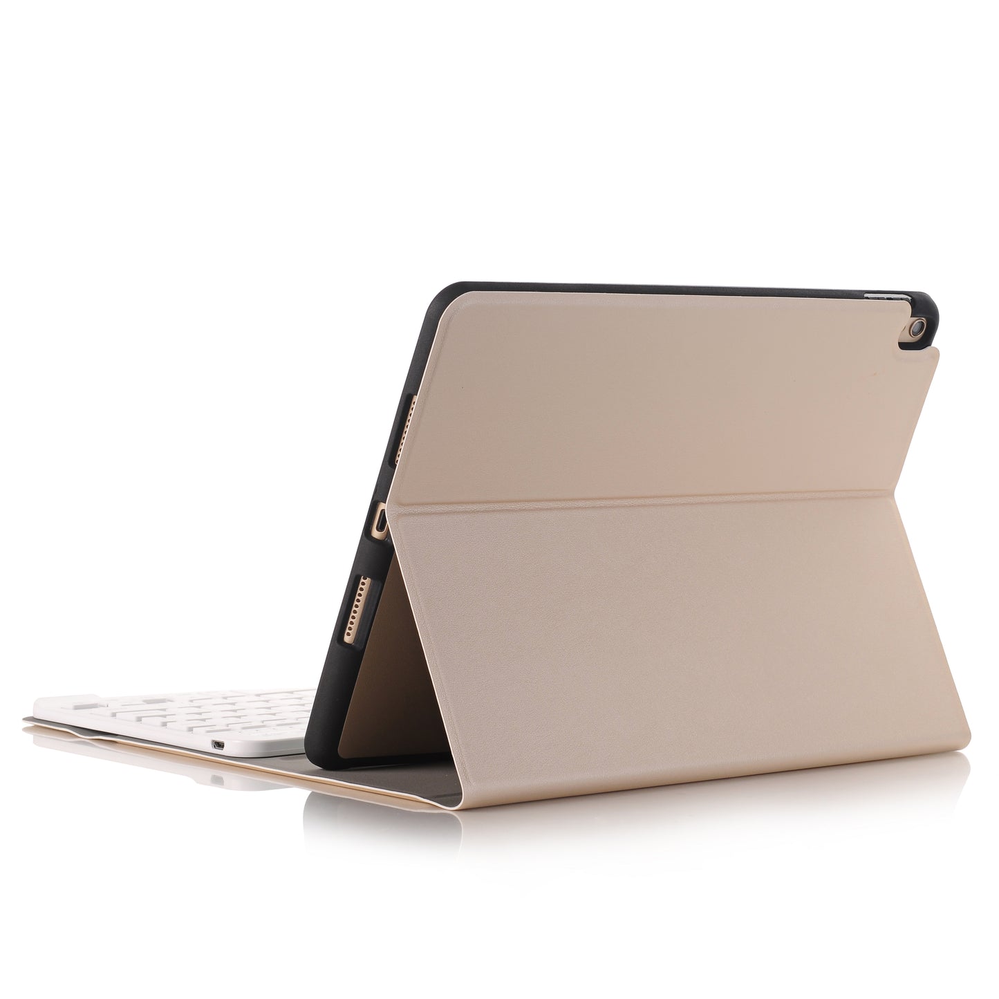 2-in-1 Bluetooth Keyboard with Removable Leather Stand Protective Case and Pen Slot for iPad Pro 10.5-inch (2017)