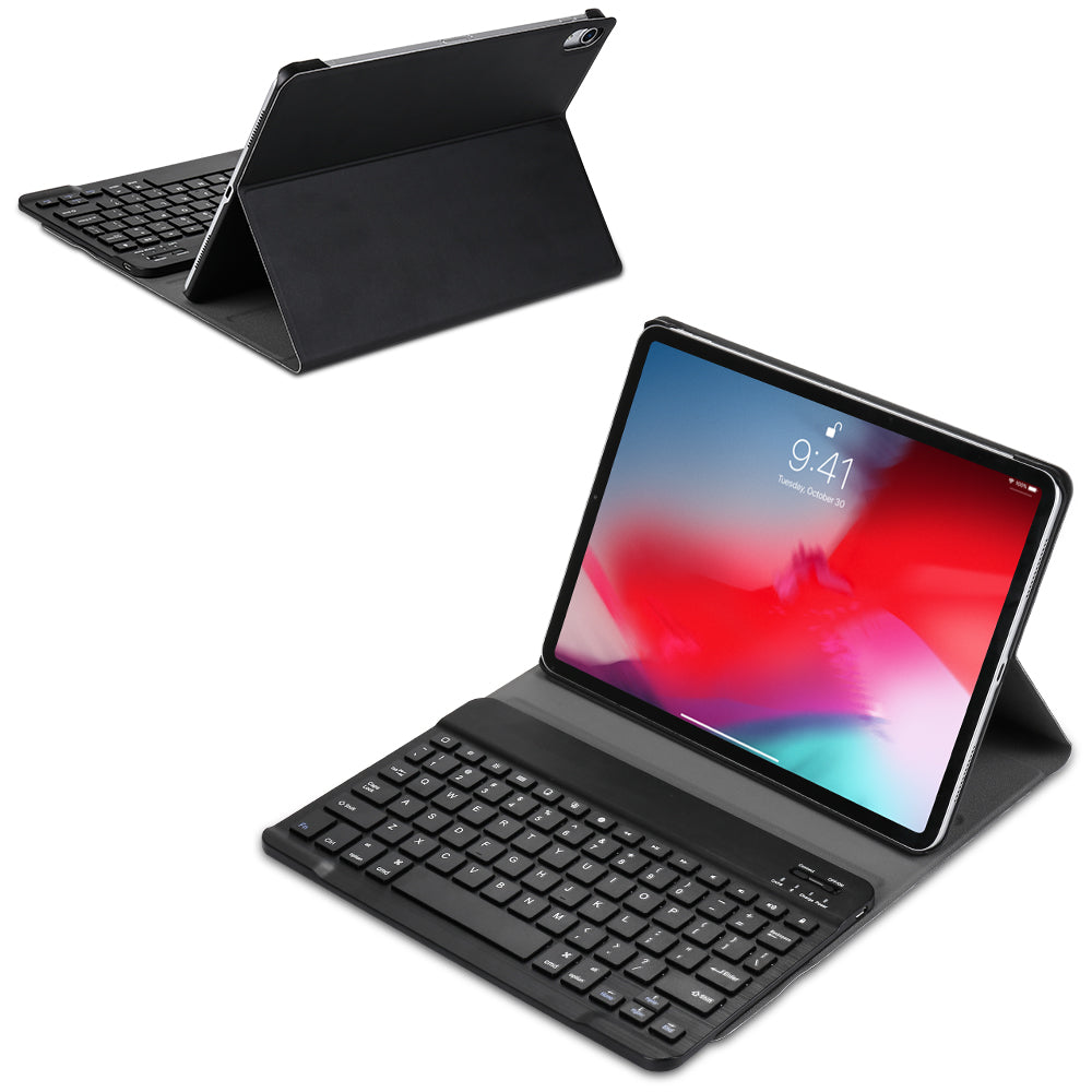 Detachable Wireless Bluetooth Keyboard Leather Case for iPad Pro 11-inch (2018)