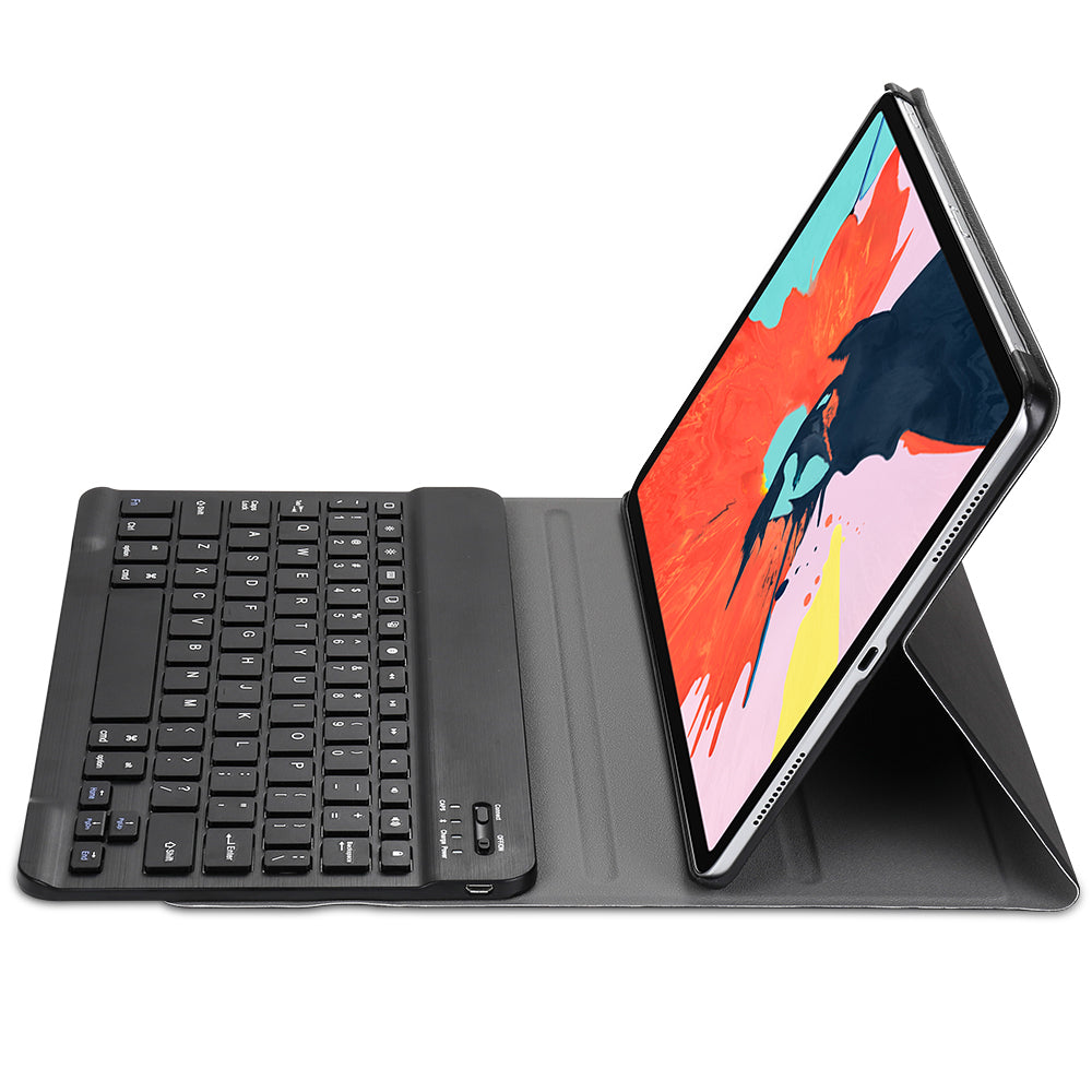 Detachable Wireless Bluetooth Keyboard Leather Case for iPad Pro 11-inch (2018)