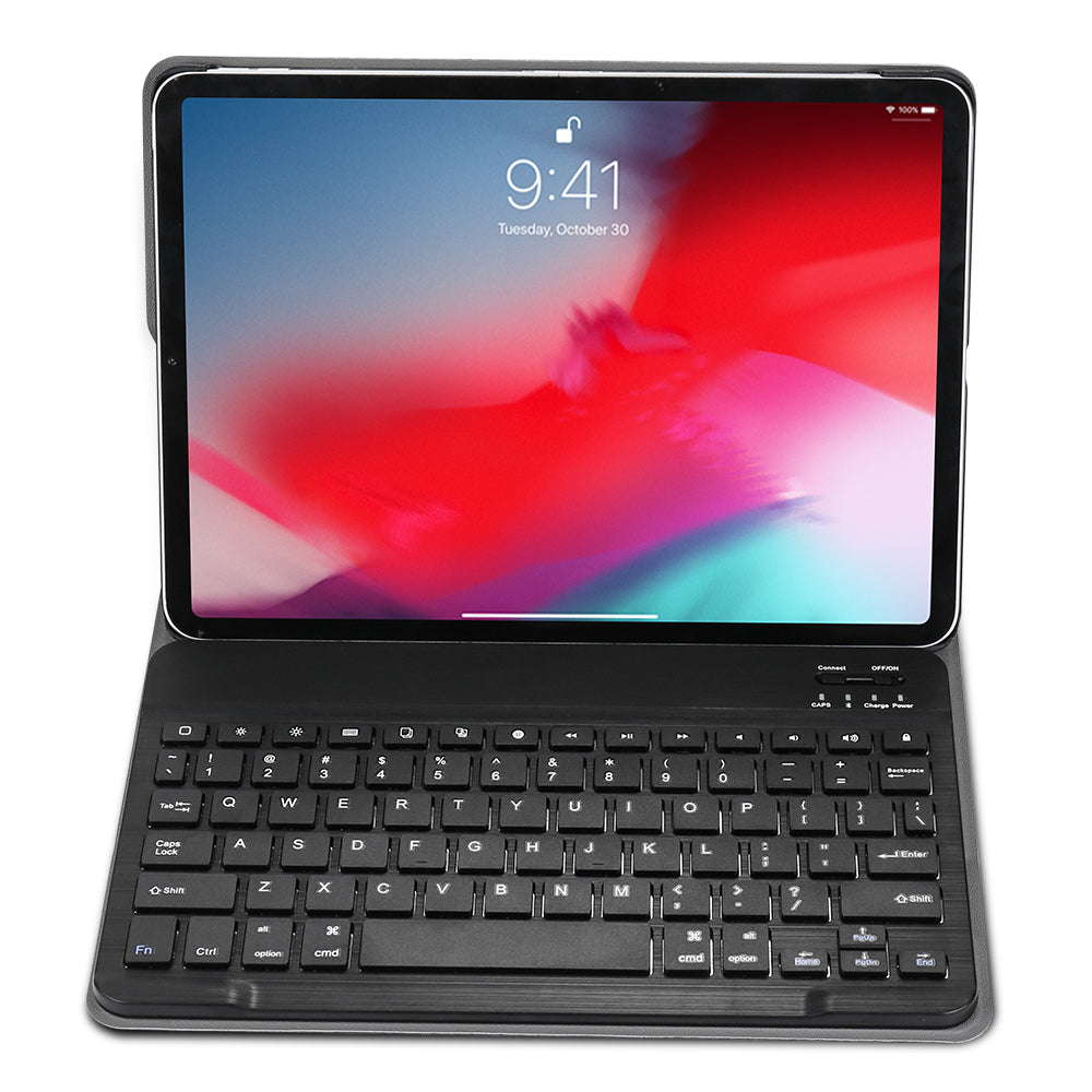 Detachable Wireless Bluetooth Keyboard Leather Case for iPad Pro 11-inch (2018)